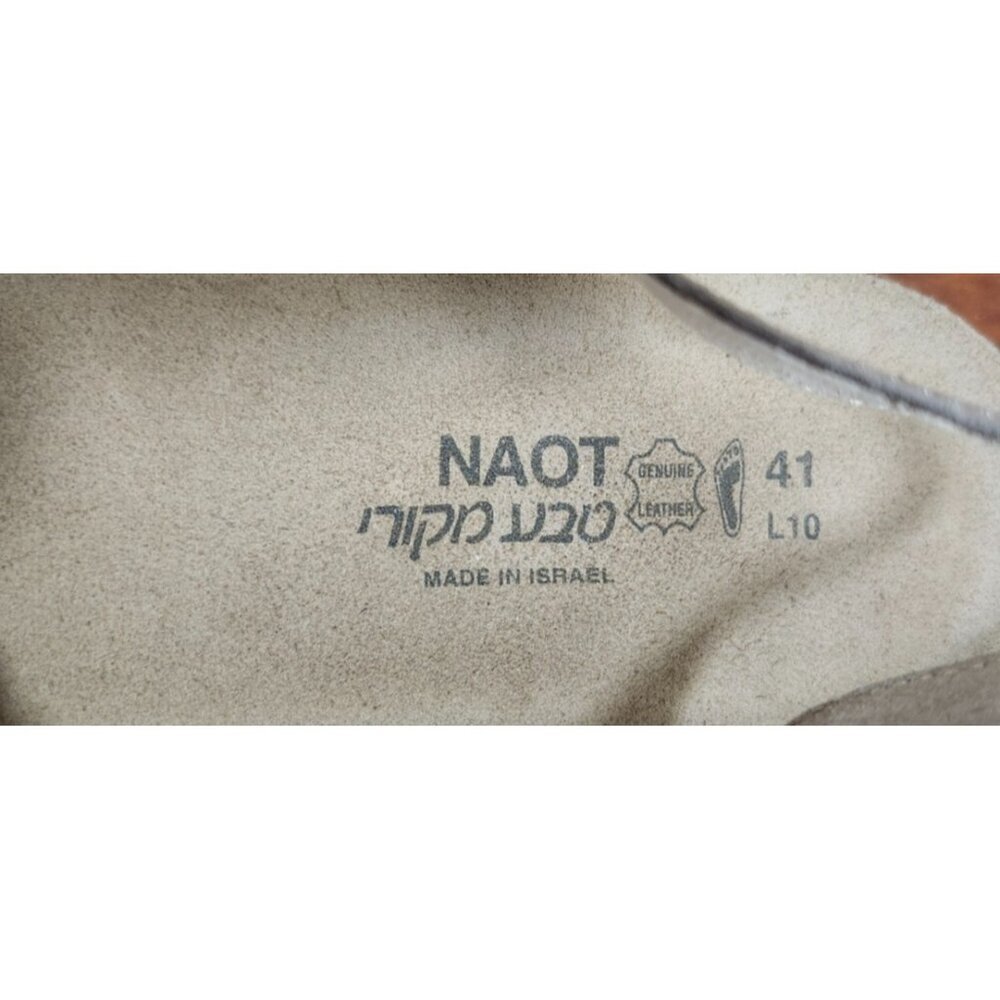 NAOT Kayla Leather Comfort Sandals Beige Taupe Cork Footbed Women EU 41 US 10 - Picture 11 of 14